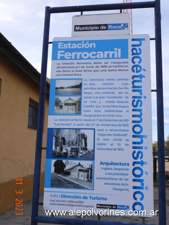 Foto: Estacion Padre Alejandro Stefenelli - General Roca (Río Negro), Argentina