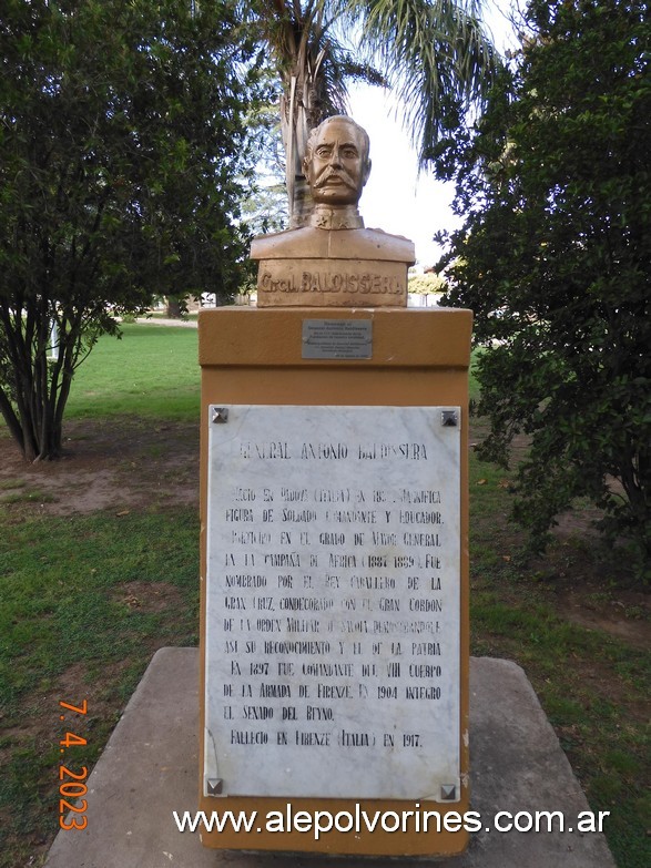 Foto: Coronel Baldissera - Busto Cnel Baldissera - General Baldissera (Córdoba), Argentina