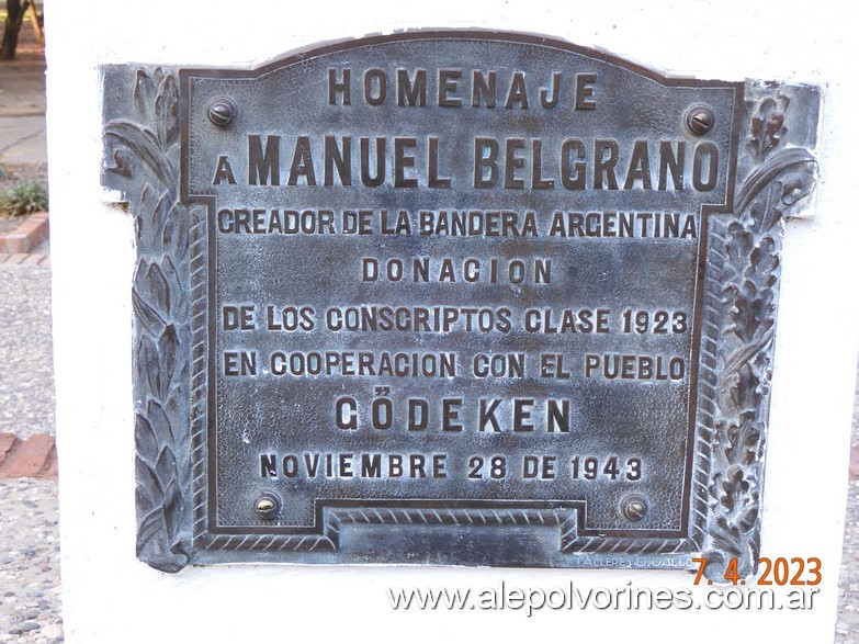 Foto: Colonia Godeken - Homenaje a Manuel Belgrano - Colonia Godeken (Córdoba), Argentina