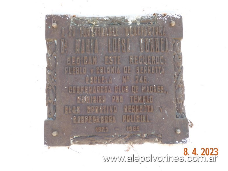 Foto: Berretta - Escuela N°248 Felipe Correa - Berretta (Santa Fe), Argentina