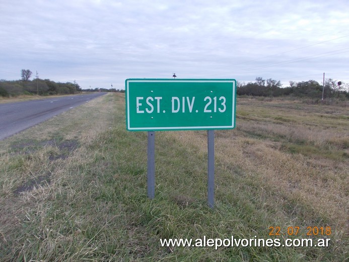 Foto: Estación Desvío Km 213 FCSF - Calchaqui (Santa Fe), Argentina