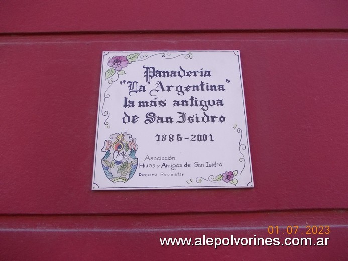 Foto: Panadería La Argentina - año 1886 - San Isidro (Buenos Aires), Argentina