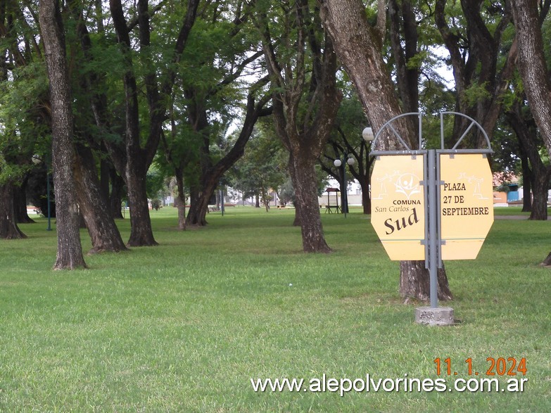 Foto: San Carlos Sud - Plaza 27 de Septiembre - San Carlos Sud (Santa Fe), Argentina