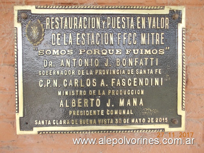 Foto: Estación Santa Clara - Santa Clara de Buena Vista (Santa Fe), Argentina