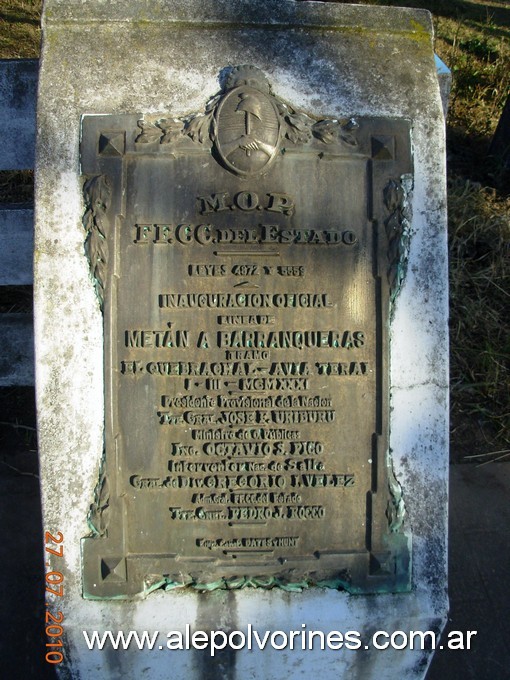 Foto: Estación Metan - Metan (Salta), Argentina