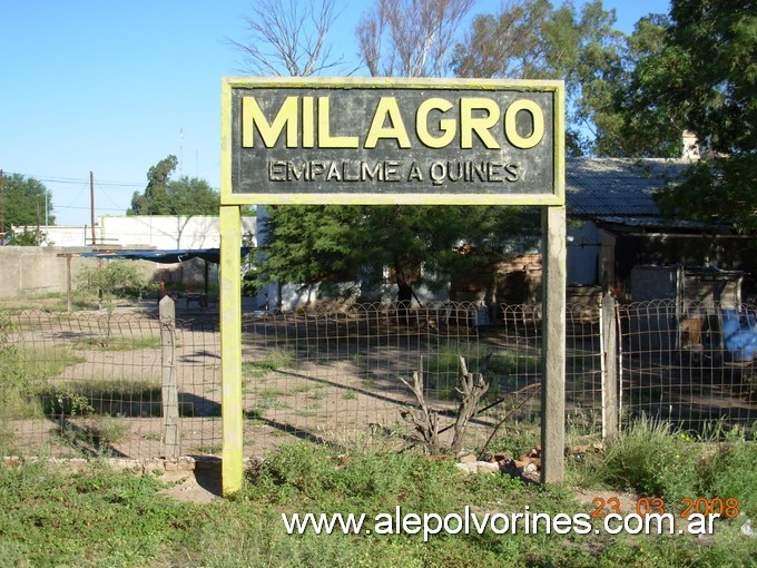 Foto: Estación Milagro - El Milagro (La Rioja), Argentina