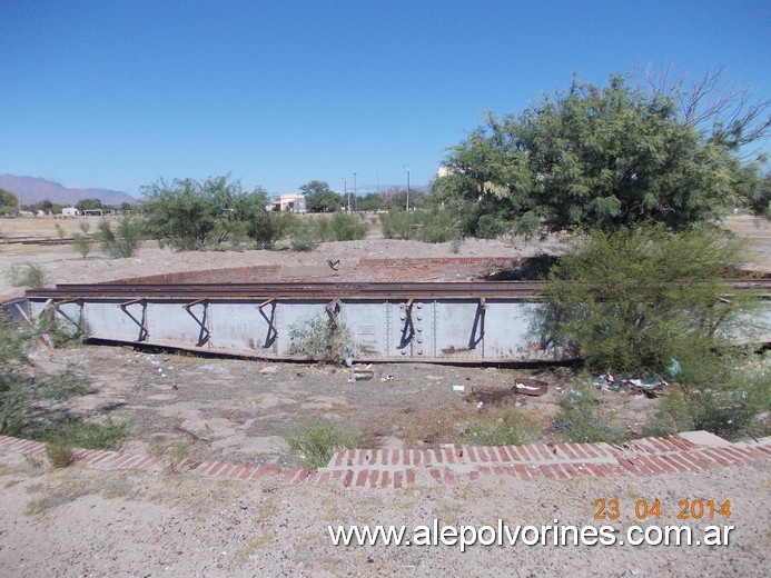 Foto: Estación Mazan - Mesa Giratoria - Mazan (La Rioja), Argentina