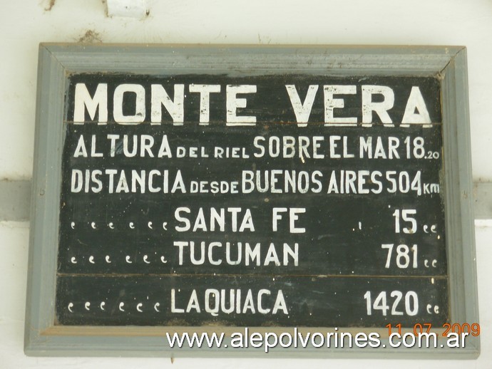 Foto: Estación Monte Vera - Monte Vera (Santa Fe), Argentina
