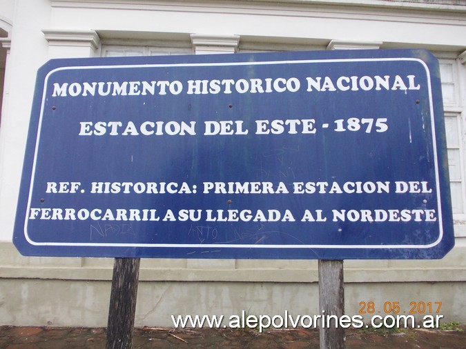 Foto: Estación Monte Caseros. FC Argentino del Este - Monte Caseros (Corrientes), Argentina