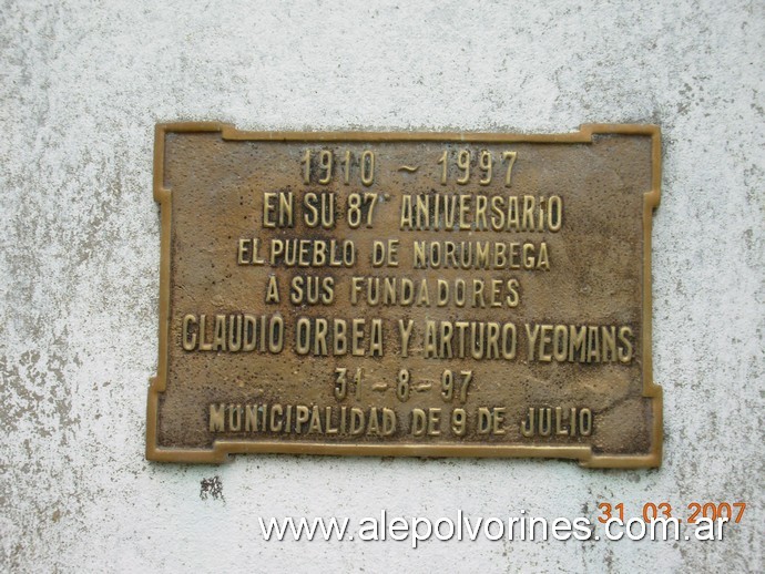 Foto: Estación Norumbega - Norumbega (Buenos Aires), Argentina