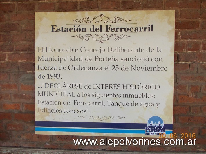 Foto: Estación Porteña - Porteña (Córdoba), Argentina