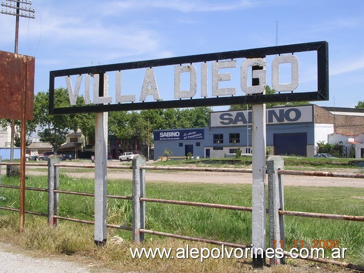 Foto: Estación Villa Diego FCRPB - Villa Gobernador Galvez (Santa Fe), Argentina