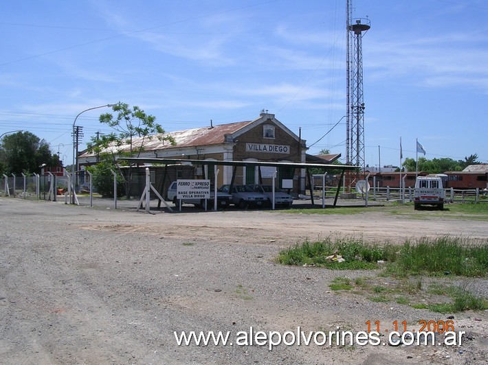 Foto: Estación Villa Diego FCRPB - Villa Gobernador Galvez (Santa Fe), Argentina
