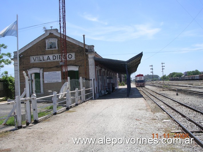 Foto: Estación Villa Diego FCRPB - Villa Gobernador Galvez (Santa Fe), Argentina