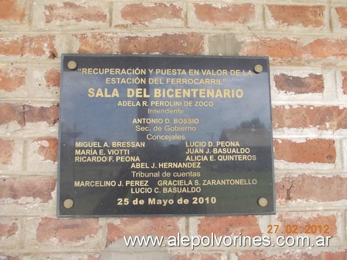 Foto: Estación Wenceslao Escalante - Wenceslao Escalante (Córdoba), Argentina