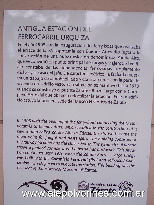 Foto: Estación Zarate FCCBA - Zarate (Buenos Aires), Argentina