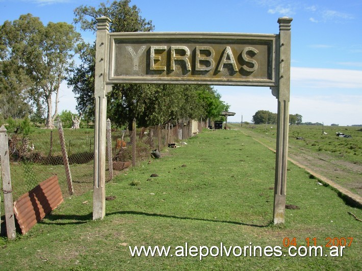 Foto: Estación Yerbas - Yerbas (Buenos Aires), Argentina