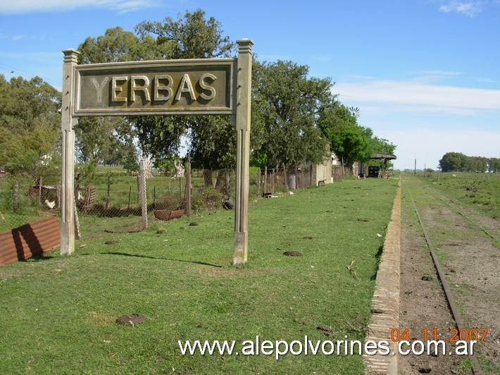 Foto: Estación Yerbas - Yerbas (Buenos Aires), Argentina