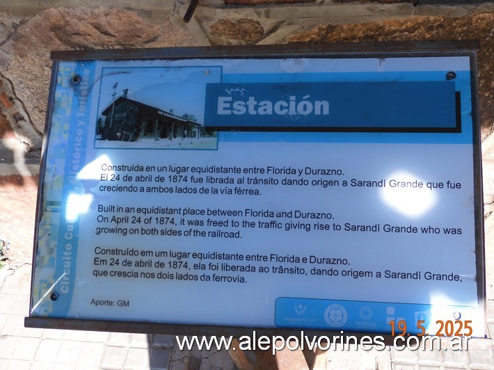 Foto: Estación Sarandí Grande - Sarandí Grande (Florida), Uruguay