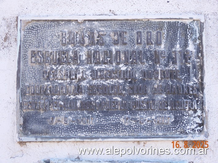 Foto: Puesto de Afuera - Escuela Horacio Carlos Rodríguez - Placa - Puesto de Afuera (Córdoba), Argentina