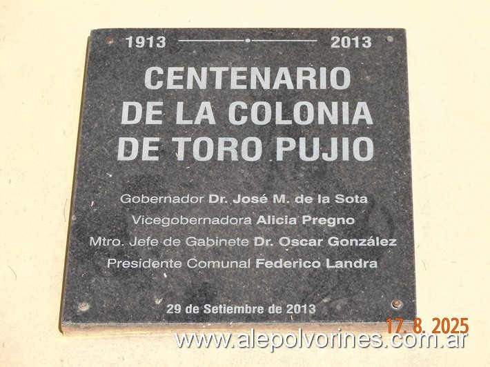 Foto: Toro Pujio - Centenario de la Colonia - Toro Pujio (Córdoba), Argentina