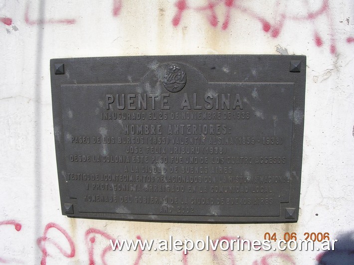 Foto: Puente Alsina - año 1938 - Nueva Pompeya (Buenos Aires), Argentina