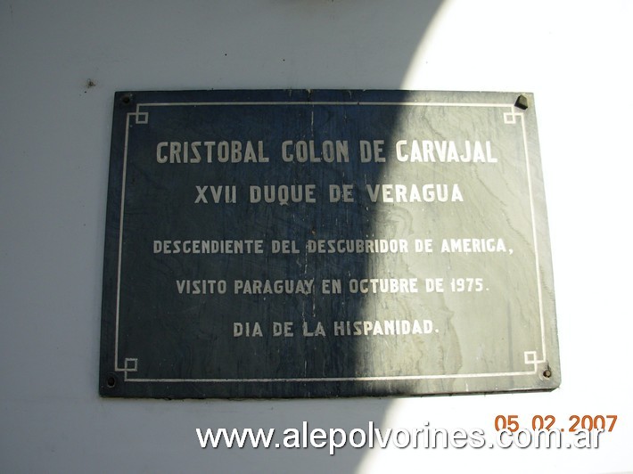 Foto: Asunción - Placa - Asunción, Paraguay