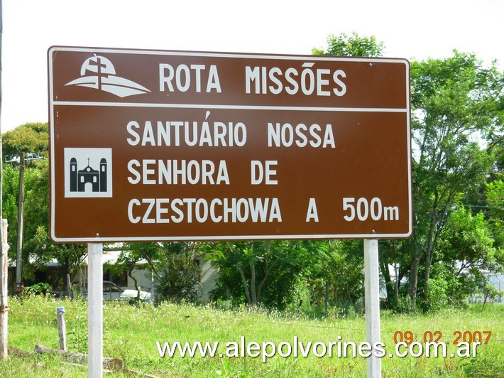 Foto: Guarani das Missoes - Santuario NS de Czestochowa - Guarani das Missoes (Rio Grande do Sul), Brasil