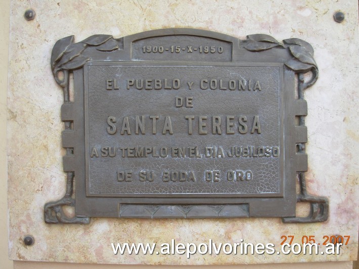 Foto: Santa Teresa - Iglesia Santa Teresa de Jesus - Santa Teresa (Santa Fe), Argentina