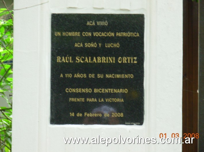 Foto: Olivos - Casa Raúl Scalabrini Ortiz - Olivos (Buenos Aires), Argentina