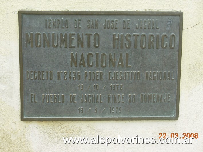 Foto: Templo de San José de Jachal MHN - San Jose de Jachal (San Juan), Argentina