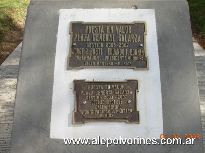 Foto: Villa Mantero - Plaza General Galarza - Villa Mantero (Entre Ríos), Argentina