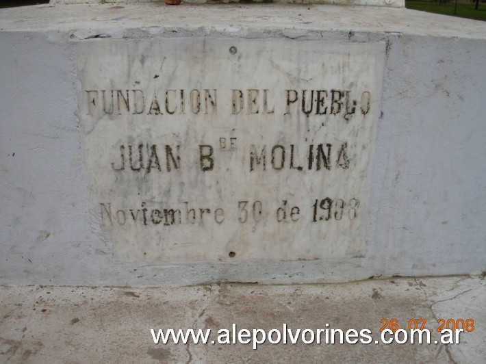 Foto: J. B. Molina - Plaza San Martin - J. B. Molina (Santa Fe), Argentina
