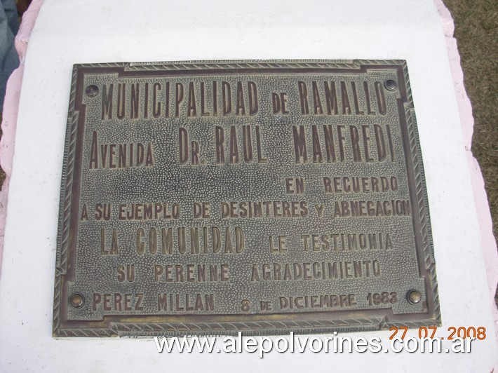 Foto: Pérez Millan - Avenida Dr Raul Manfredi - Pérez Millan (Buenos Aires), Argentina