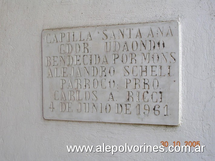 Foto: Gobernador Udaondo - Capilla Santa Ana - Gobernador Udaondo (Buenos Aires), Argentina