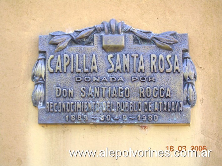 Foto: Capilla Santa Rosa - Atalaya, prov. Buenos Aires - Atalaya (Buenos Aires), Argentina