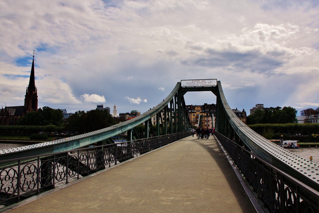 Foto: Puente de Hierro - Frankfurt am Main (Hesse), Alemania