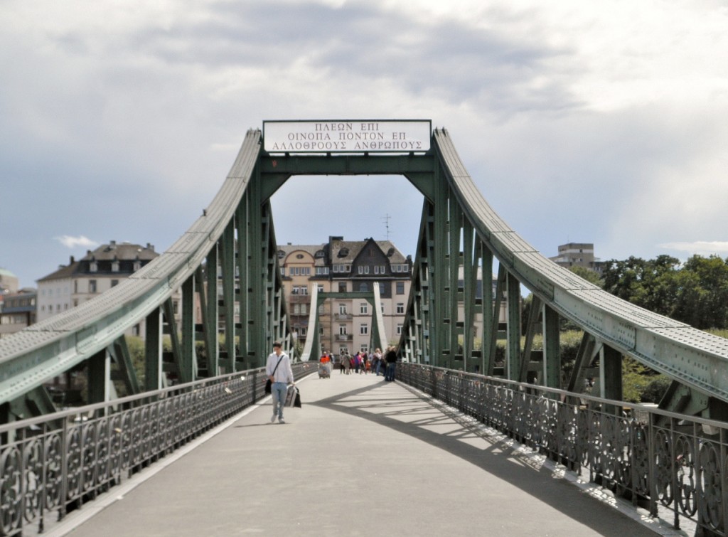 Foto: Puente de Hierro - Frankfurt am Main (Hesse), Alemania