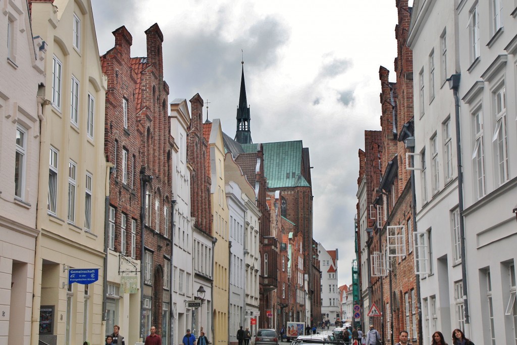 Foto: Vista de la ciudad - Lübeck (Schleswig-Holstein), Alemania