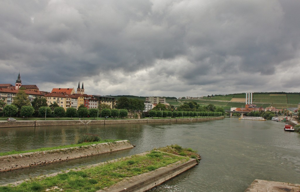 Foto: Vista desde el puente viejo - Würzburg (Bavaria), Alemania