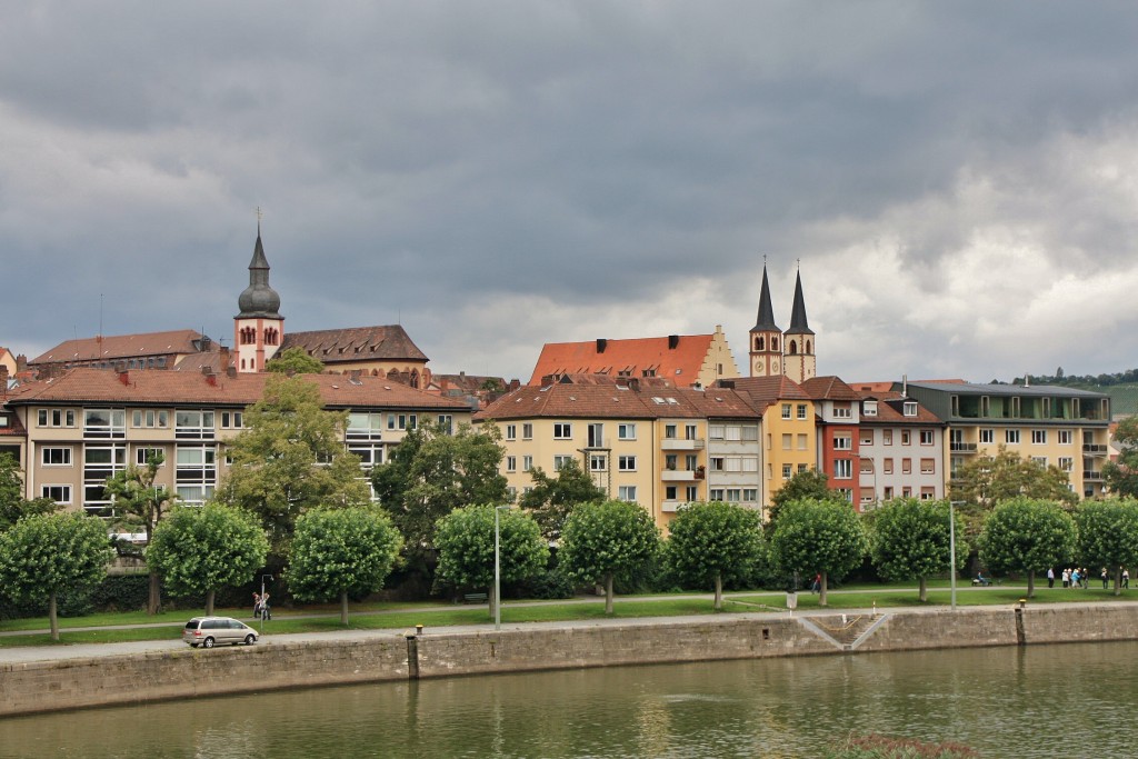 Foto: Vista desde el puente viejo - Würzburg (Bavaria), Alemania