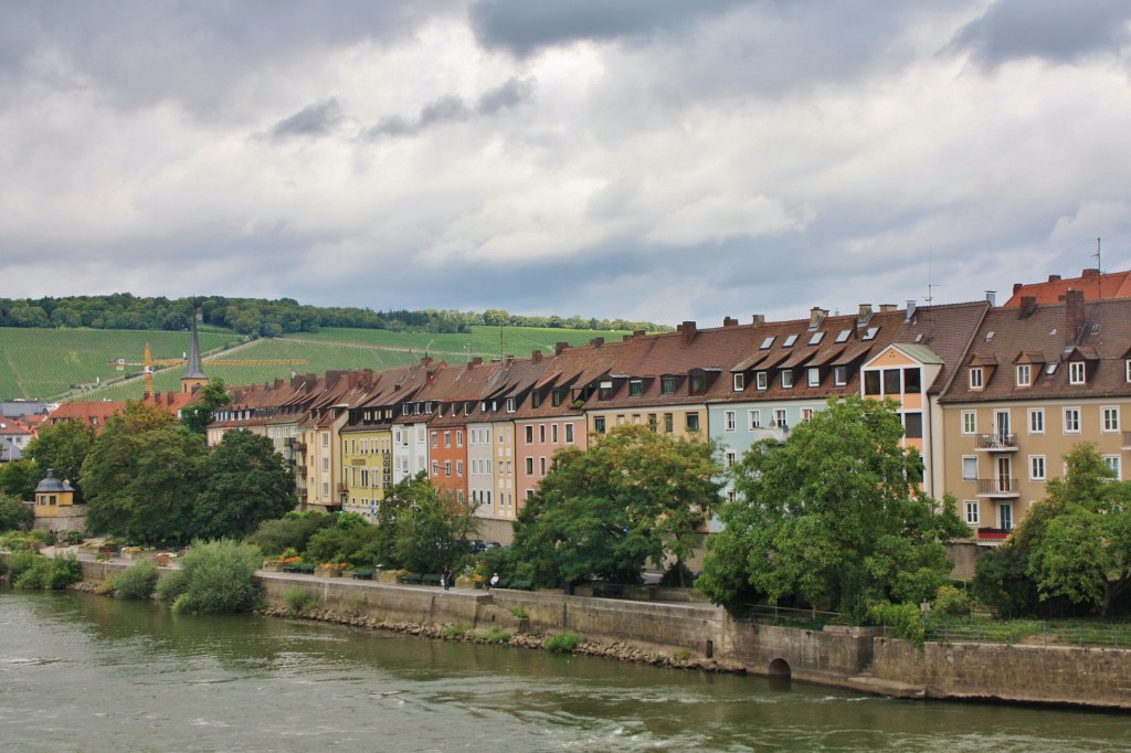 Foto: Vista desde el puente viejo - Würzburg (Bavaria), Alemania