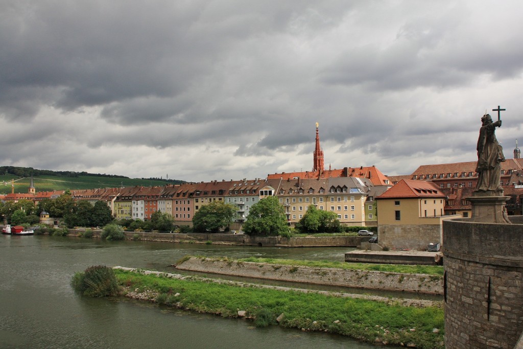 Foto: Vista desde el puente viejo - Würzburg (Bavaria), Alemania