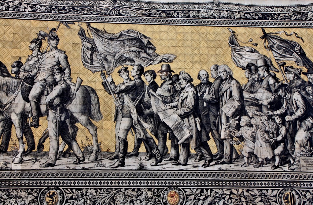 Foto: Fürstenzug (cortejo de los príncipes) - Dresden (Saxony), Alemania