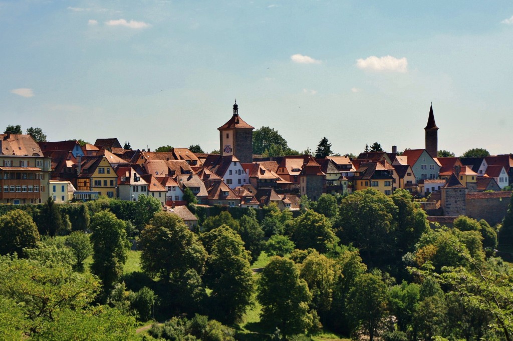 Foto: Vistas desde la muralla - Rothenburg ob der Tauber (Bavaria), Alemania
