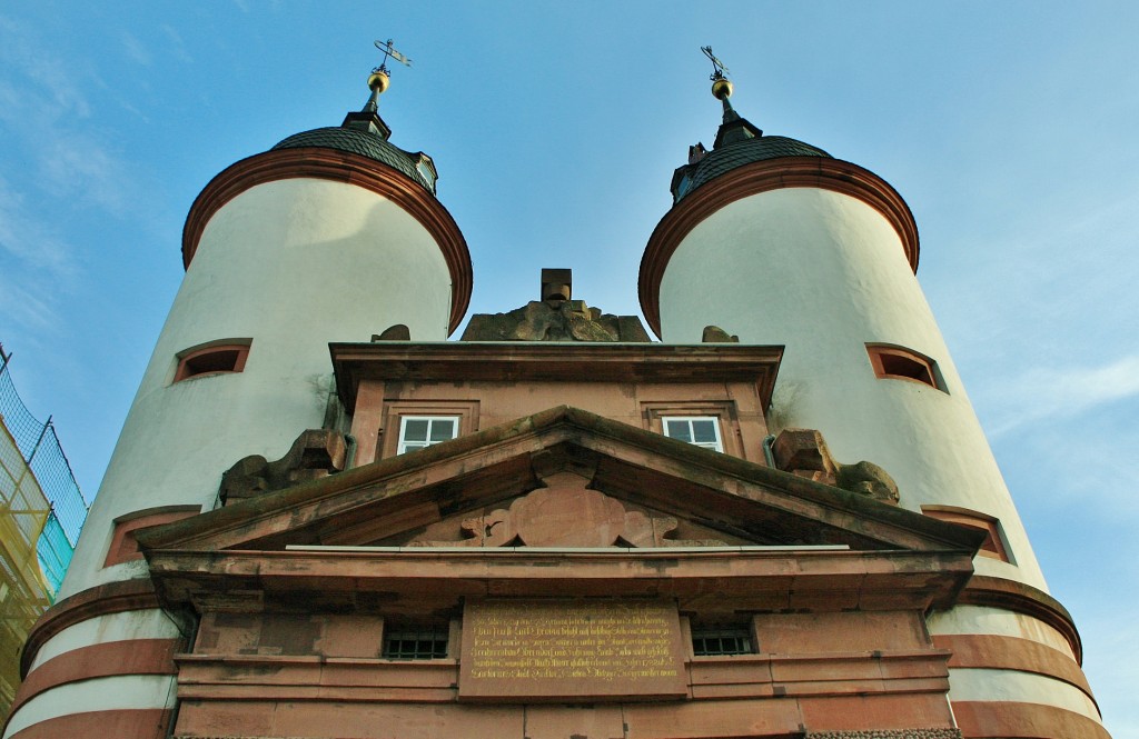 Foto: Puerta del puente Carl Theodor - Heidelberg (Baden-Württemberg), Alemania