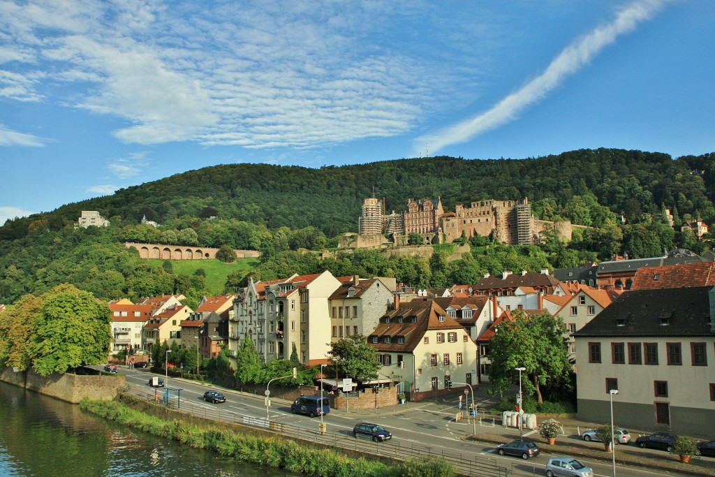 Foto: Vistas desde el puente viejo - Heidelberg (Baden-Württemberg), Alemania