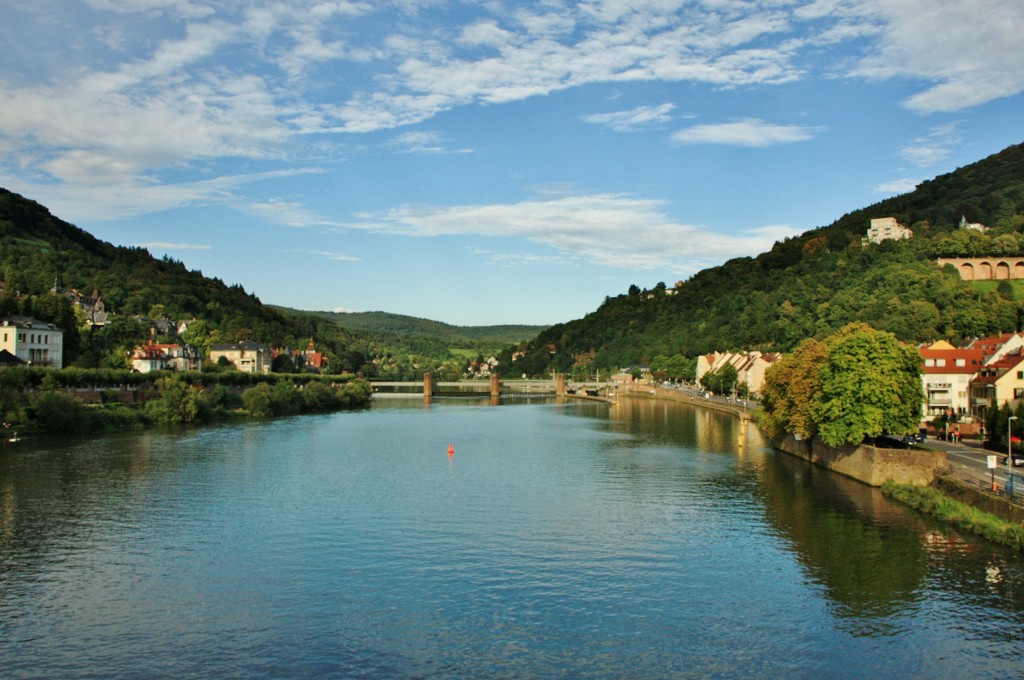 Foto: Vistas desde el puente viejo - Heidelberg (Baden-Württemberg), Alemania