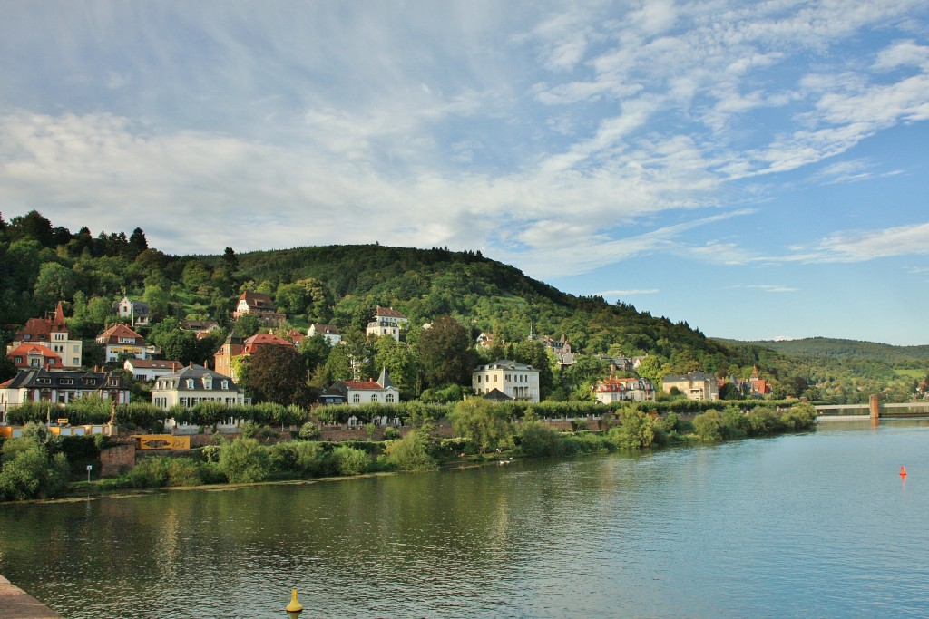 Foto: Vistas desde el puente viejo - Heidelberg (Baden-Württemberg), Alemania