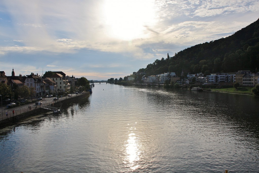 Foto: Vistas desde el puente viejo - Heidelberg (Baden-Württemberg), Alemania